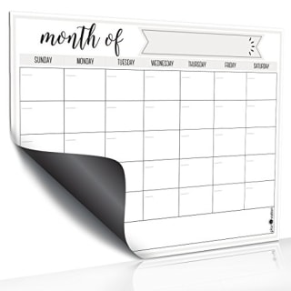 Magnetic Dry Erase Refrigerator Calendar