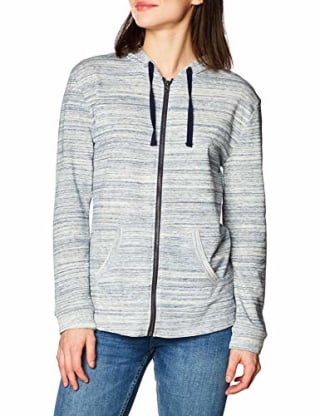 Hanes Jersey Full Zip Hoodie