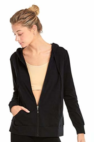 Sofra Cotton Zip-Up Hoodie