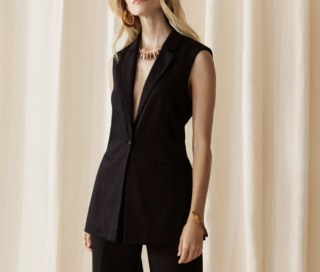 BCBG Esmae Single-Button Vest