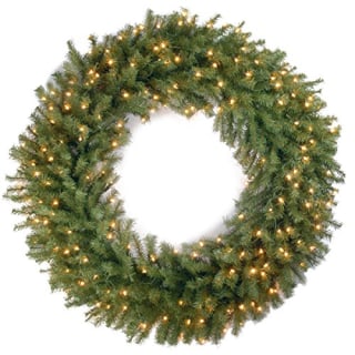 National Tree Company Pre-Lit Artificial Christmas Wreath