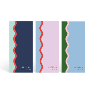 Scallop Spine List Notepads