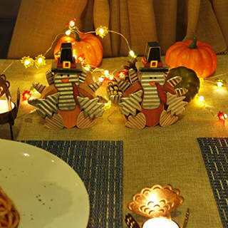 Zcaukya Thanksgiving Turkey Decoration (Set of 2)