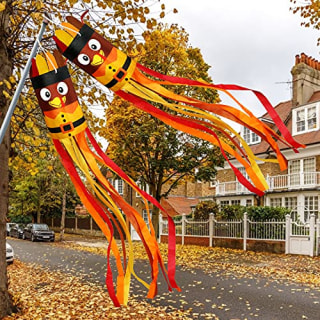 Partyprops Thanksgiving Turkey Windsocks (Set of 2)