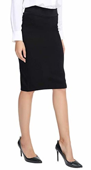 Urban CoCo Elastic Waist Stretch Bodycon Pencil Skirt