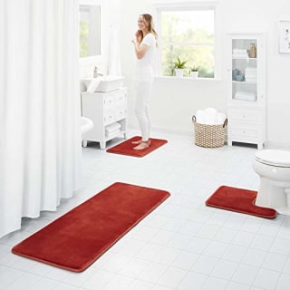 Genteele Velvet Memory Foam Bath Mat