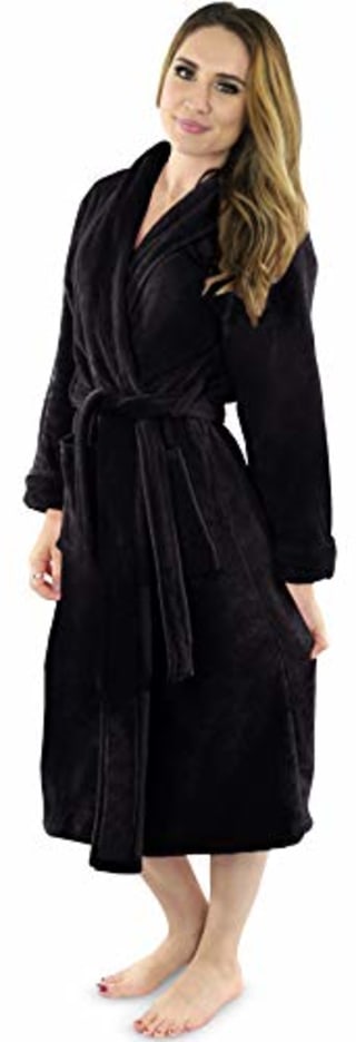 NY Threads Fleece Bathrobe