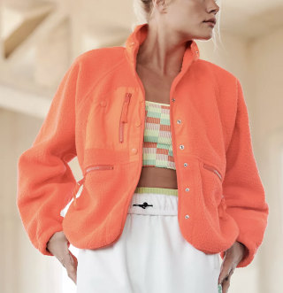 Free People Hit The Slopes Fleece Jacket