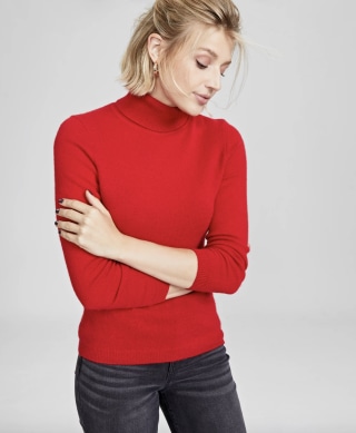 Charter Club Cashmere Turtleneck Sweater
