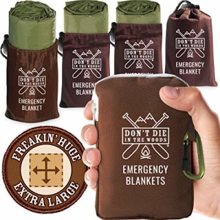 Don't Die In The Woods Freakin' Huge Emergency Blankets