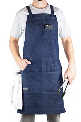 Hudson Durable Goods Denim Professional Grade Chef Apron