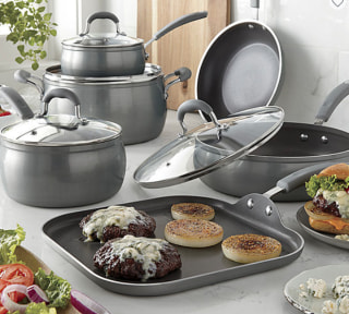 Cooks Contour Belly Diamond 10-Piece Cookware Set