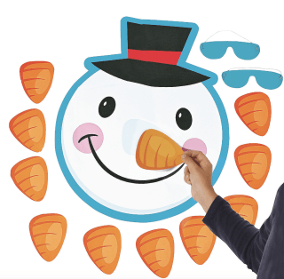 Pin the Nose on the Snowman