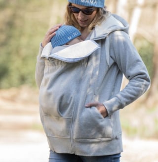 Seraphine Sherpa-Lined 3-in-1 Maternity Hoodie