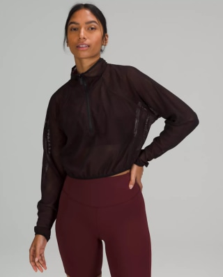 Reversible Mesh 1/2 Zip