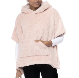 Jenni Hooded Sherpa Pocket Poncho