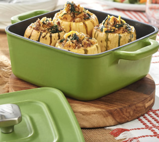 Geoffrey Zakarian Cast-Iron 3-Quat Square Dutch Oven