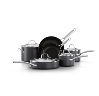 Calphalon Classic 10-Piece Hard-Anodized Aluminum Nonstick Cookware Set