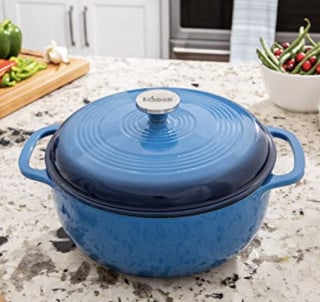 Lodge 6-Quart Enameled Cast Iron Dutch Oven