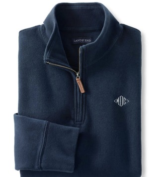 Men's Big and Tall Bedford Rib Quarter Zip Sweater