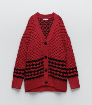 Zara Oversized Knit Cardigan