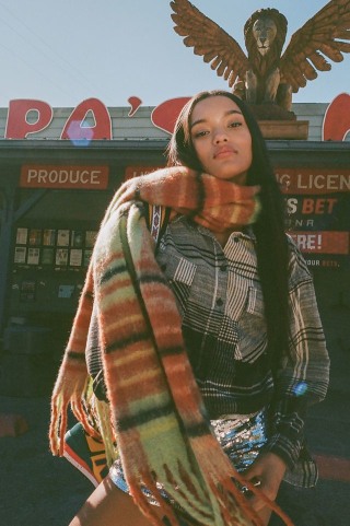 UO Plaid Scarf