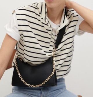 Mango Crossbody Bag with Chain