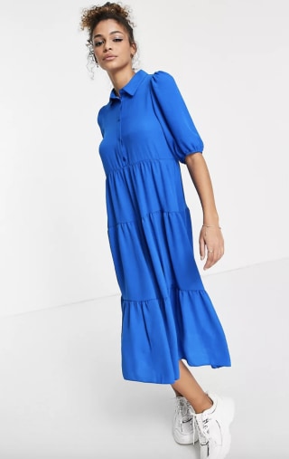 New Look Tiered Hem Midi Dress