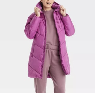 A New Day Mid Length Matte Puffer Jacket