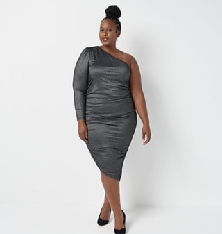 All Worthy Hunter McGrady Ruched Side Dress