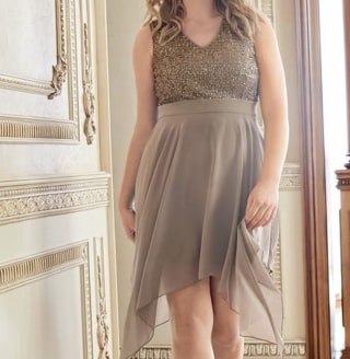 Sequin Detail Party Dress