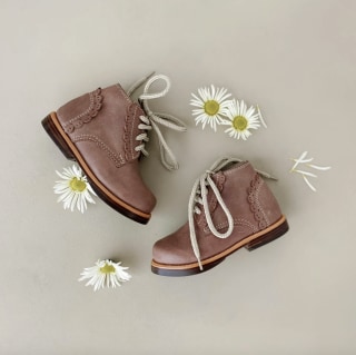 The Humble Soles Handcrafted Vintage Blush Leather Boots