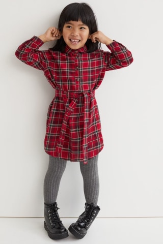 H&amp;M Belted Shirt Dress