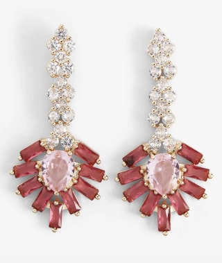 Express Colored Stone Drop Earrings