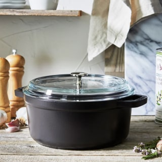 Cast Iron Cocotte with Glass Lid