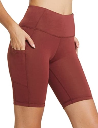 Baleaf High-Waist Biker Shorts