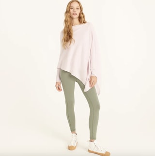 Cashmere-wool poncho