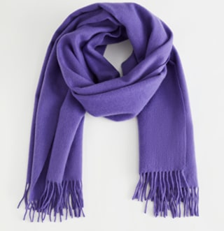 & Other Stories Fringed Wool Blanket Scarf