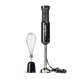 nutribullet Immersion Blender, Handheld Blender, Stainless Steel Blending Arm & Whisk Attachment, For Smoothies, Soups & Dips, 350 Watt, Charcoal Black, NBI50100