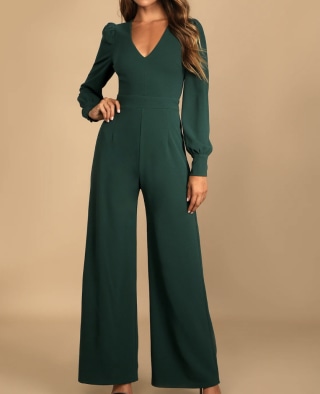 Lulus Celebrating Romance Wide-Leg Jumpsuit