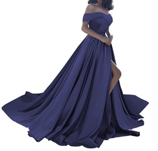 Homdor Satin Ball Gown
