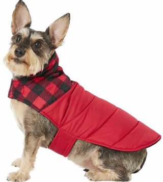 Boulder Plaid Insulated Dog & Cat Puffer Coat