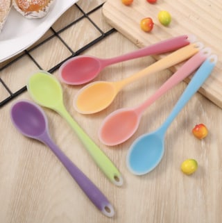 Yaoping 6 Pieces Silicone Mixing Spoon