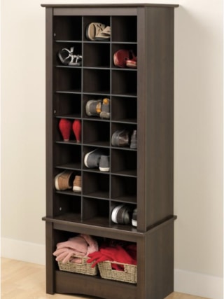 Prepac Tall Shoe Cubbie Cabinet