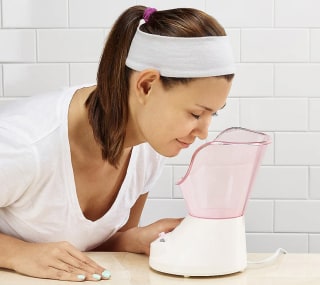 Warm Steam Facial Sauna with Brush