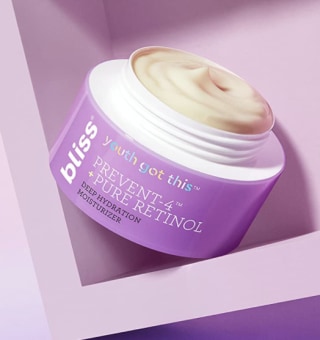 glowing skin Bliss Youth Got This Prevent-4 + Pure Retinol Deep Hydration Moisturizer