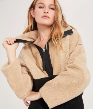 Teddy Quarter Zip Jacket