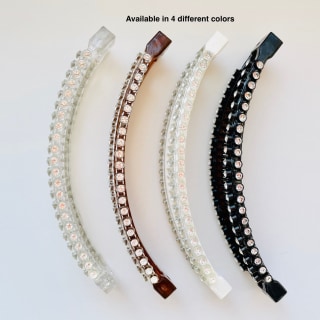 The Mane Option Banana Clip Swarovski Crystal