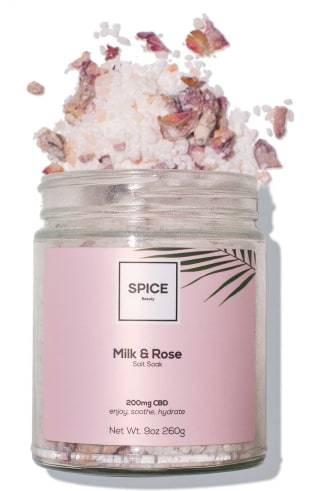 Milk & Rose Salt Soak with CBD