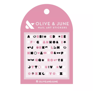 Olive & June Say It with Bubble Letters Nail Stickers